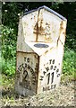 Milepost along Lutterworth Road