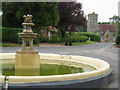 Hinton Martell Fountain and Parish Church