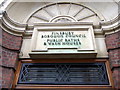 Ironmonger Row Baths, original signing