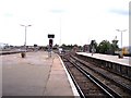 Track and platform plan at Southport station