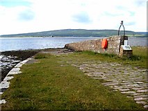 NH7286 : The slipway at Meikle Ferry (north) by Oliver Dixon