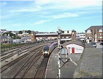 SH2482 : The west side platform of Holyhead Station by Eric Jones