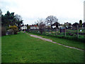 TQ4572 : Footpath, Longlands Road allotments by Dr Neil Clifton