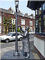 NY0336 : Statue outside Maryport Library by David Seale
