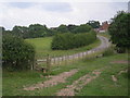 Stile and driveway