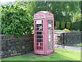 Pink Telephone Box ... No Coins Accepted! ... in Oughtibridge