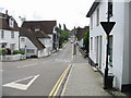 View along The Hill from junction with Stone Street