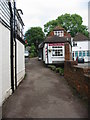 Barbers shop on small lane leading from Stone Street