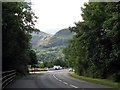 View southwards along the Llanberis bypass