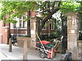 Entrance to the churchyard of St Olave Jewry