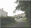 Local authority built houses at the top of Lon Cilgwyn