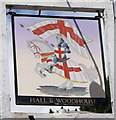 Sign for the George Inn, St Mary Bourne