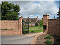 Gated entrance to Weston Hall