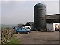 Silo and farm buildings at Cliffe Farm