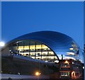 Night time view of The Sage