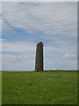 Isolated ruined chimney in a field next to Retanna House Farm