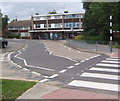 Road junction and shops