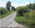 Hoggars Road from junction of lane to Wick