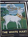 Sign for the White Hart, Stockbridge