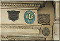 Parish boundary marks in Lombard Street