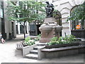 Former site of St Benet Fink in Royal Exchange Avenue