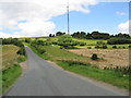 Looking NW along Hougham Court Lane towards West Hougham