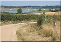 Track corner with view towards Kirton Creek and Deben River