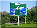 Motorway Junction Sign