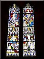 Stained glass window, St Peter