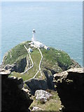 SH2082 : The Coastguard's view of the South Stack Lighthouse by Eric Jones