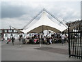 Picnic canopy opposite HMS Victory