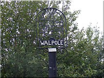 TM3674 : Walpole Village Sign by Geographer