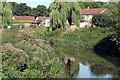 The view from the narrow  road bridge