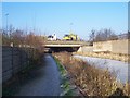 SO9997 : M6 Motorway Bridge - Walsall Canal by Adrian Rothery