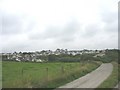 The village of Benllech from the sewage works track