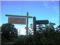 Signposts near Lower Lawn House