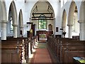 TM0780 : Interior, Bressingham Church by Geoff Pick
