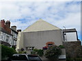 Decorated gable end wall on a terraced house, Conwy