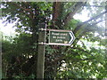 Signpost near Ruddlemoor Farm