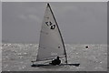 SZ1992 : Sailing off Friars Cliff beach by Jim Champion