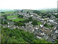 View of the southern part of Settle town from Castlebergh