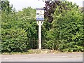 The village signpost at Cratfield