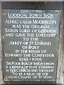 Loddon town sign plaque