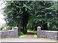 Entrance to Llandyfriog church and old school