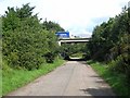 NY9965 : A69 overbridge over Milkwell Lane by Oliver Dixon