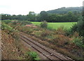 Cambrian coast railway line north of Aberystwyth