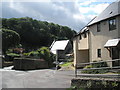 View from West Close down into Dunster centre