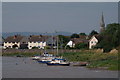 Combwich harbour seen from River Parrett