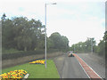 Flower beds along the A5