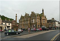 SD8163 : Town Hall and Market Cross, Settle by Humphrey Bolton